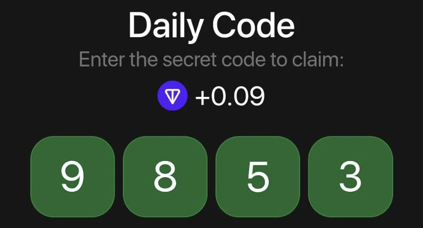TonHash Daily Secret Code 11 July 2025